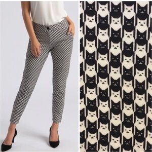 Betabrand Catstooth Pattern dress pants yoga pants